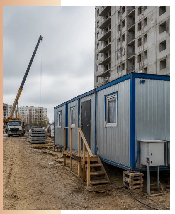 Аренда строительных вагончиков для рабочих в Курске